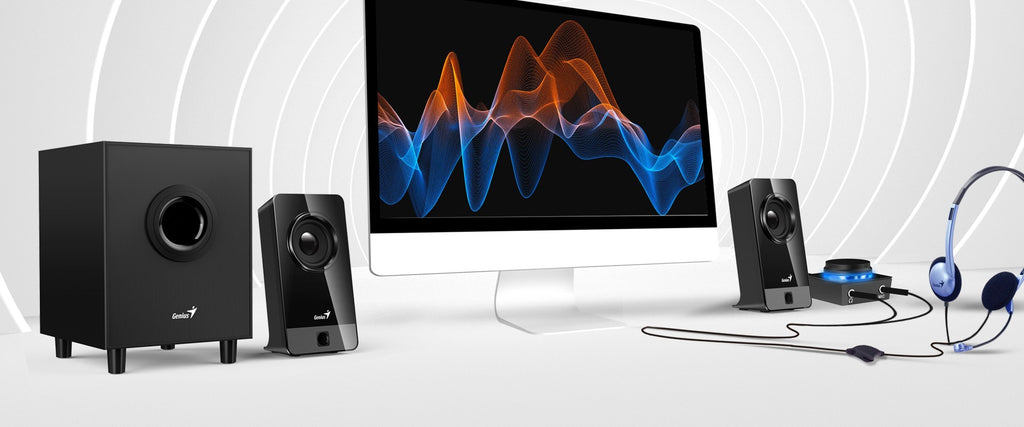 Parlante Genius SW-2.1 300X 10W RMS Negro