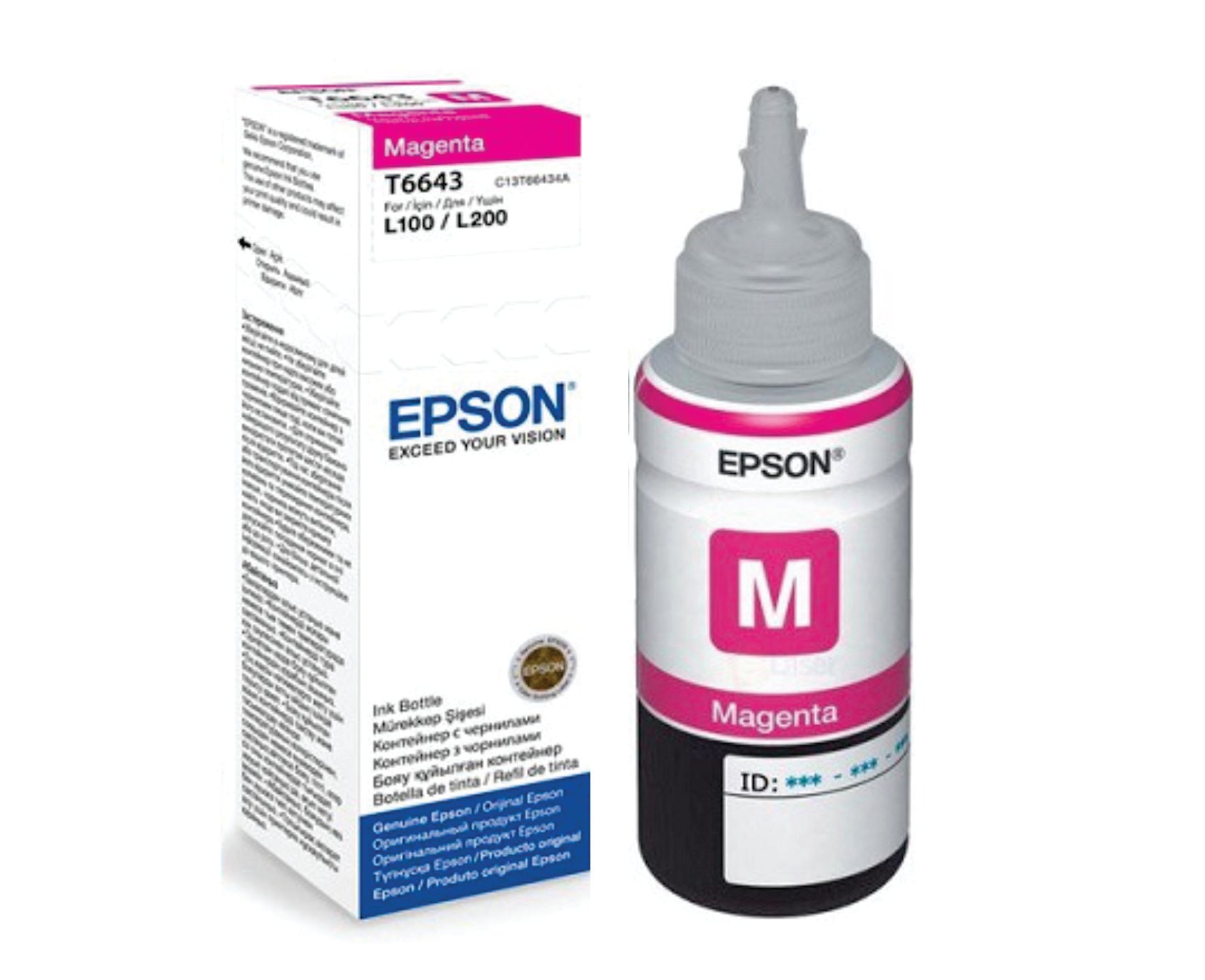 Botella de Tinta Original Epson T664320 70ml Magenta