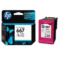 Cartucho de Tinta HP 667 Tricolor Original