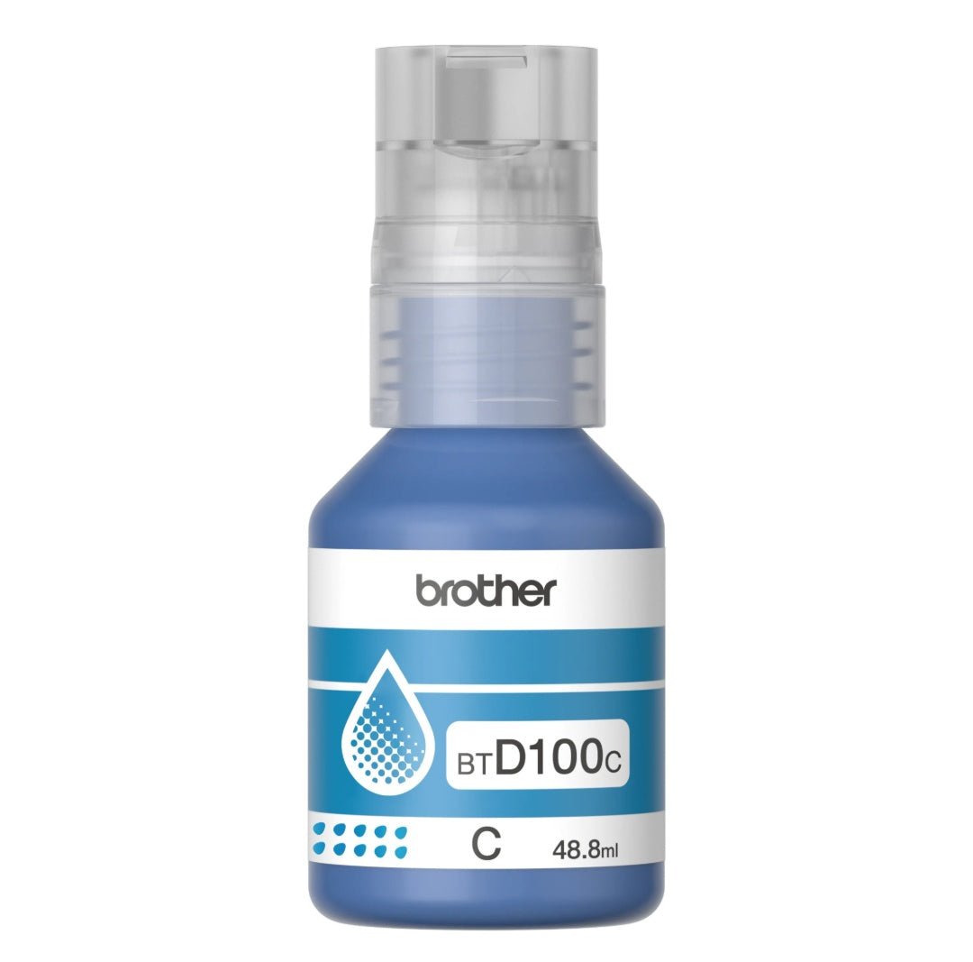 Botella de Tinta Brother BTD100C Cian