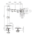 Soporte Brazo Articulado Monitor hasta 32'' 9kg