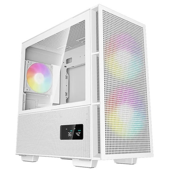 Gabinete DeepCool CH360 Digital mATX Flujo de Aire Blanco