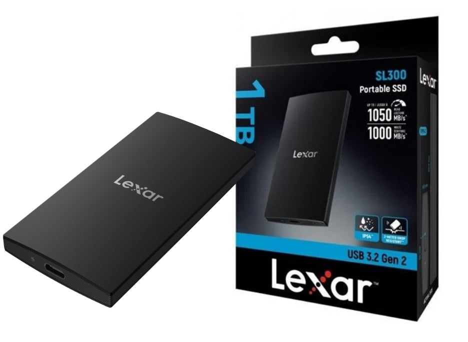 Disco SSD Lexar SL300 1TB USB 3.2 Portable