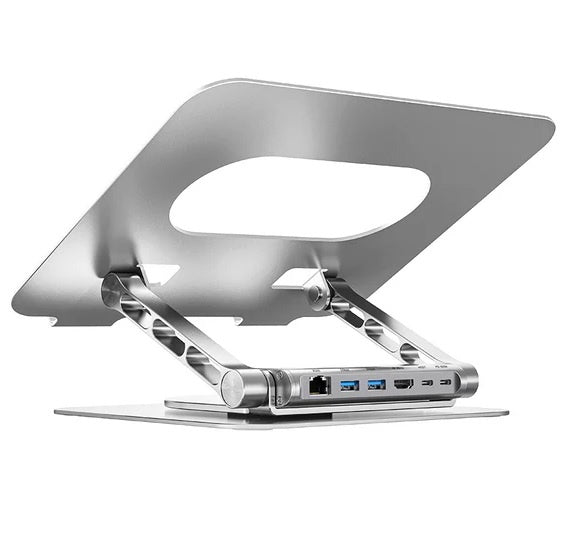 Soporte Notebook Unitek D1109C HUB USB-C Desmontable 360°