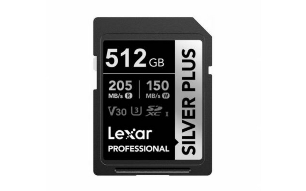Memoria SDXC Lexar Silver Plus 512GB UHS-I U3 V30
