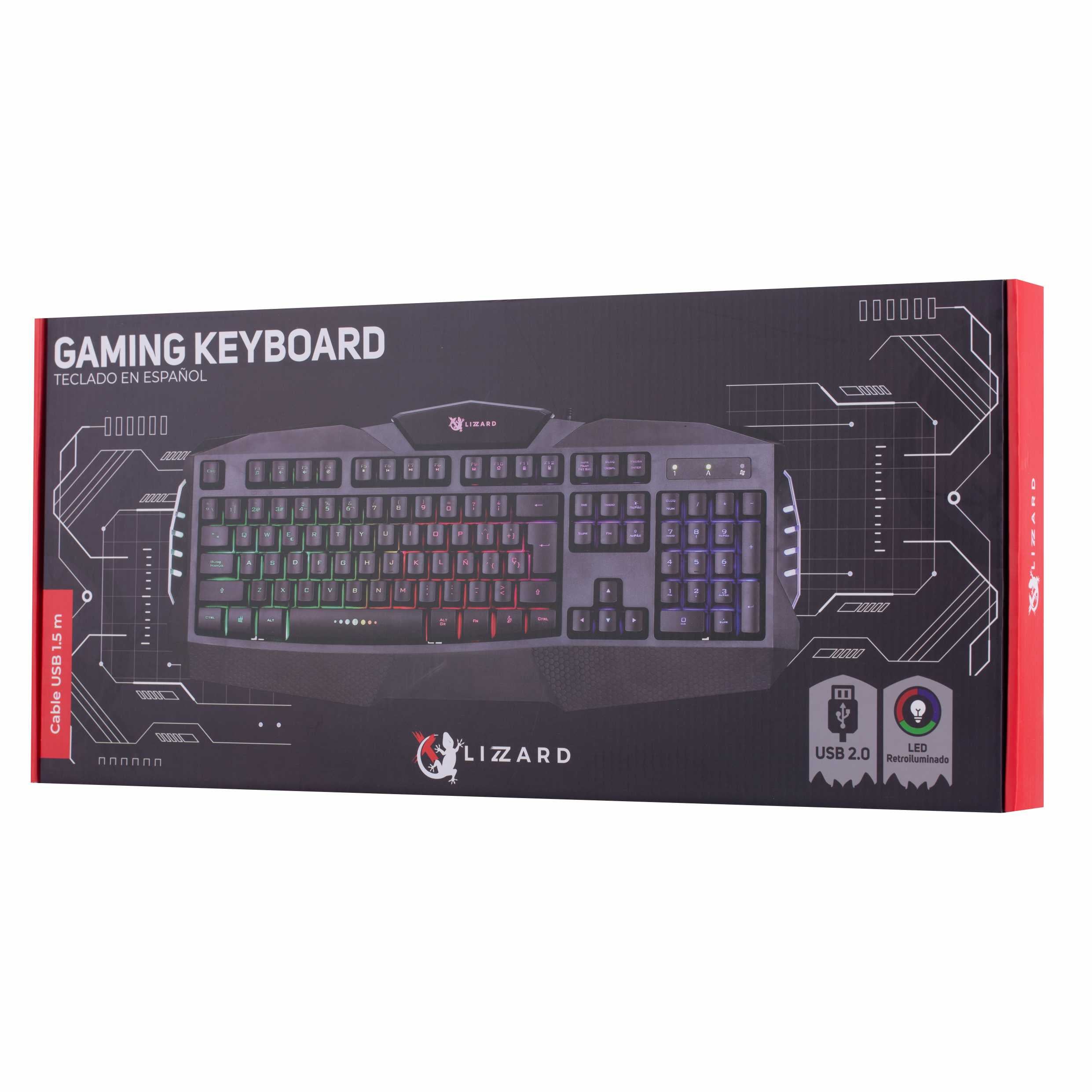 Teclado Gamer X Lizzard XZZ-TE-02 RGB Español USB