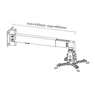 Soporte Proyector de Pared Brateck PRB-2W