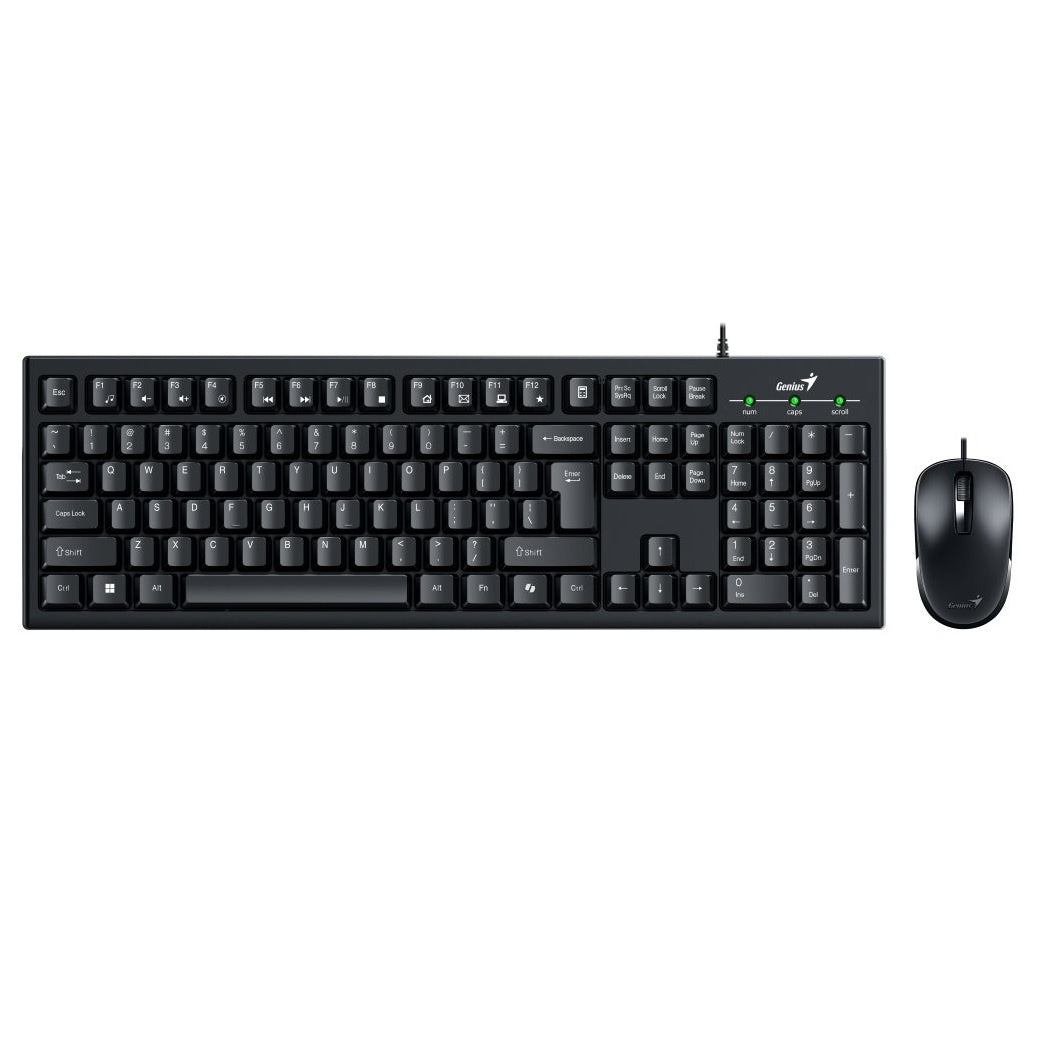 Combo Genius KM-100SE Teclado y Mouse USB Negro