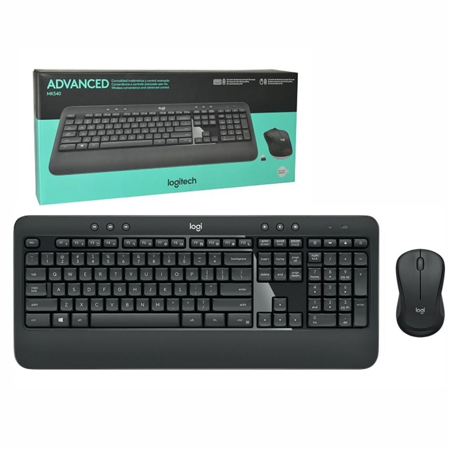 Combo Logitech MK540 Teclado y Mouse Inalámbricos