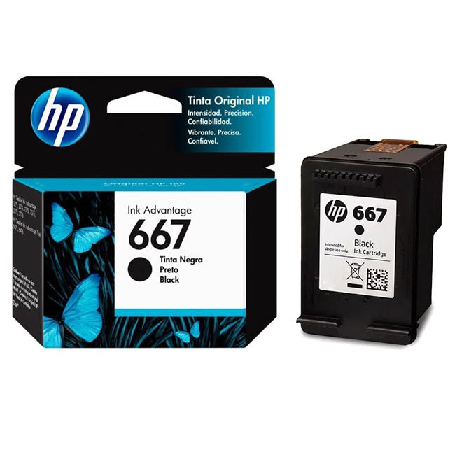 Cartucho de Tinta HP 667 Negro Original