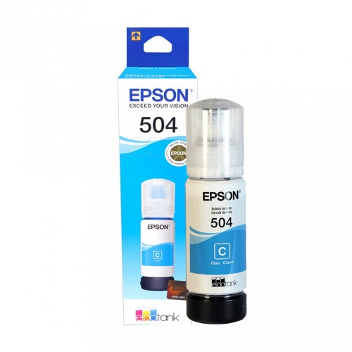 Botella de Tinta Original Epson T504220 Cian