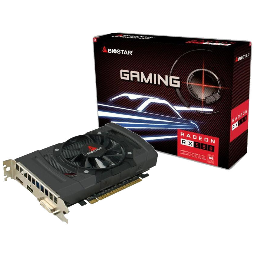 Tarjeta de Video BioStar RX550 4GB GDDR5 PCI-E 3.0