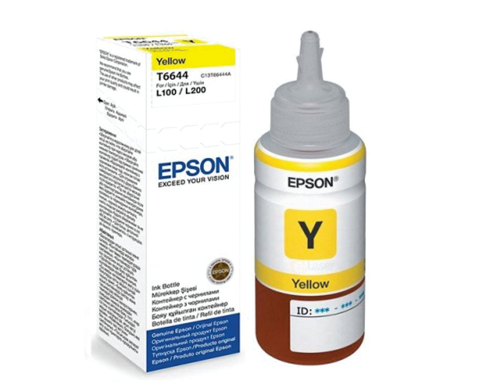 Botella de Tinta Original Epson T664320 70ml Amarillo
