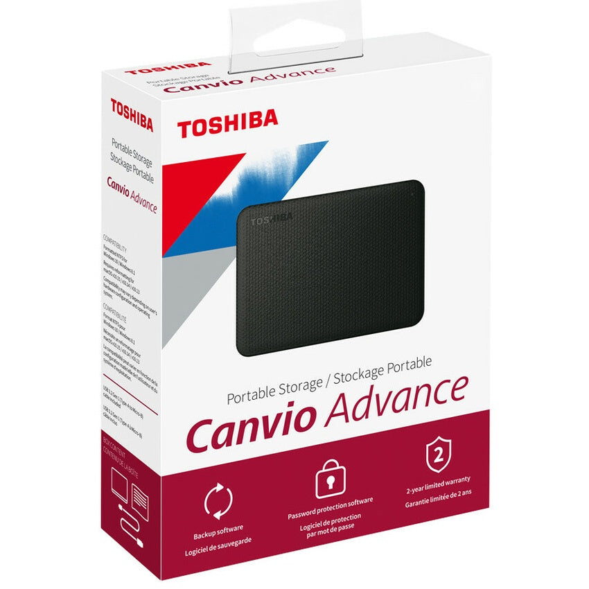 Disco Duro Externo Toshiba Canvio Advance 2TB USB 3.2 Portátil