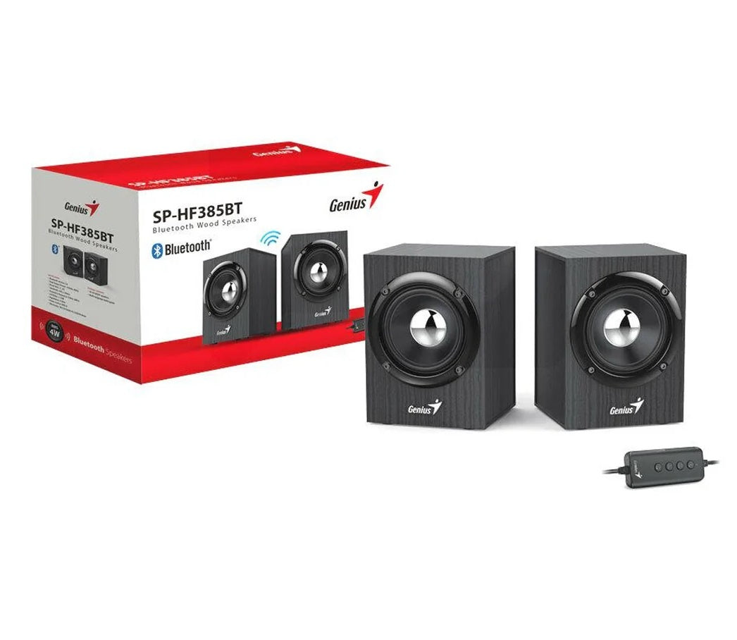 Parlantes Genius SP-HF385BT 4W Bluetooth Madera