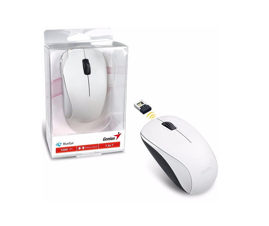 Mouse Genius NX-7000 Inalámbrico Óptico Blanco