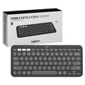 Teclado Logitech K380S Pebble Keys 2 Bluetooth Grafito