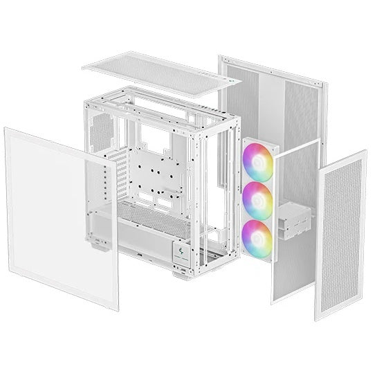 Gabinete DeepCool MORPHEUS WH ATX Blanco