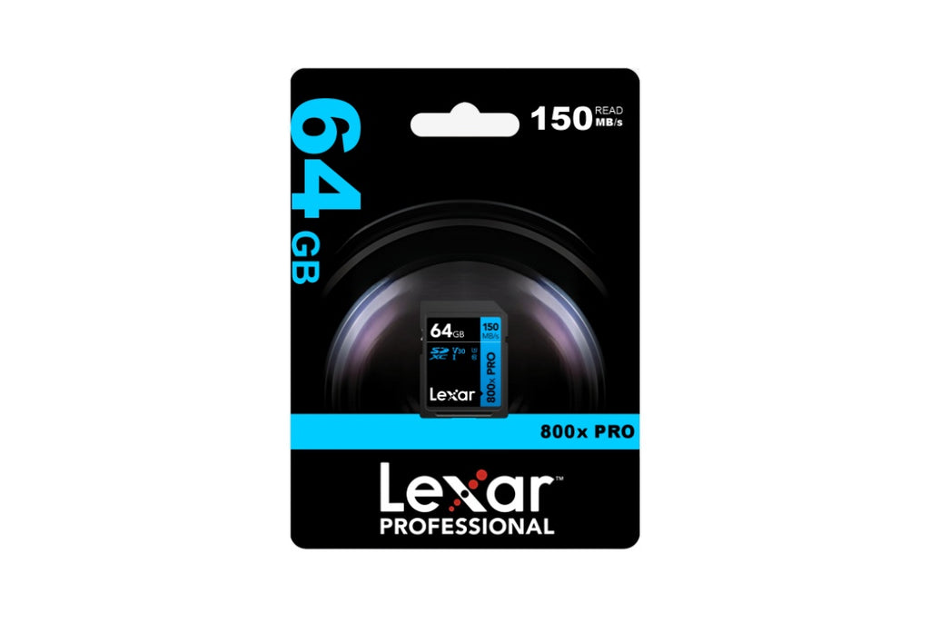 Memoria SDXC Lexar 800X Pro 64GB 150MB/s Blue Series