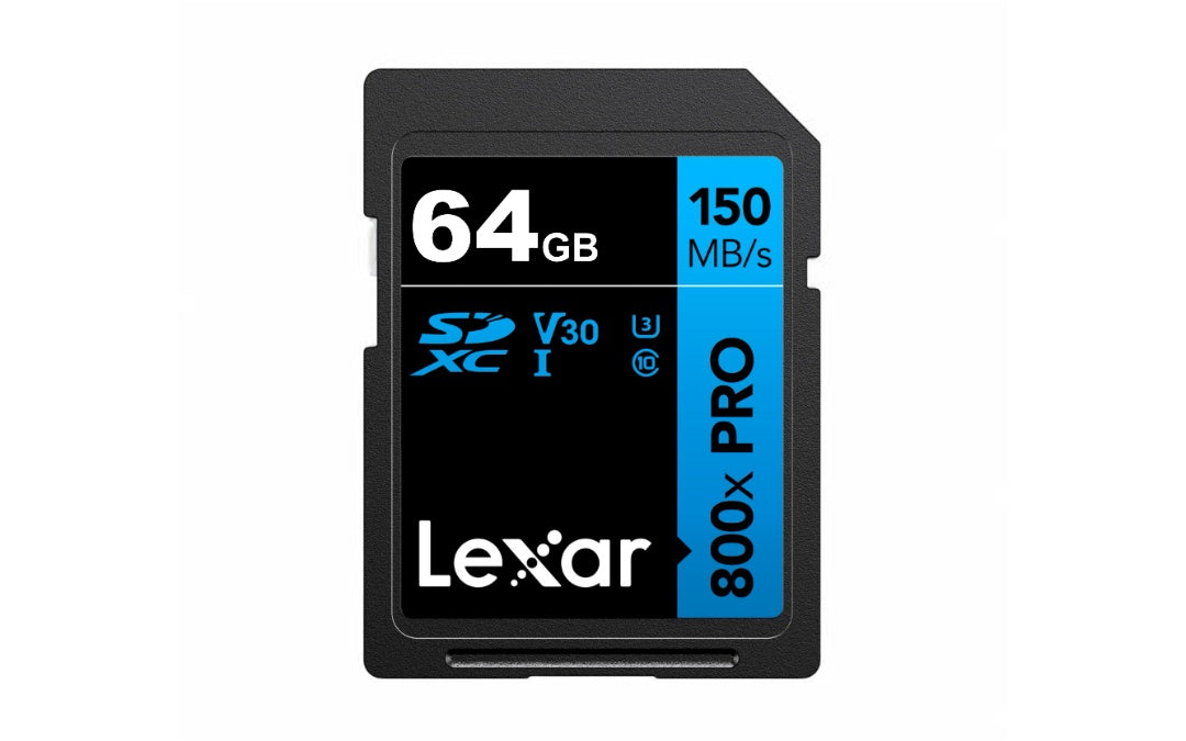 Memoria SDXC Lexar 800X Pro 64GB 150MB/s Blue Series