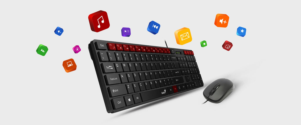 Combo Teclado y Mouse Genius SlimStar C126 USB Negro