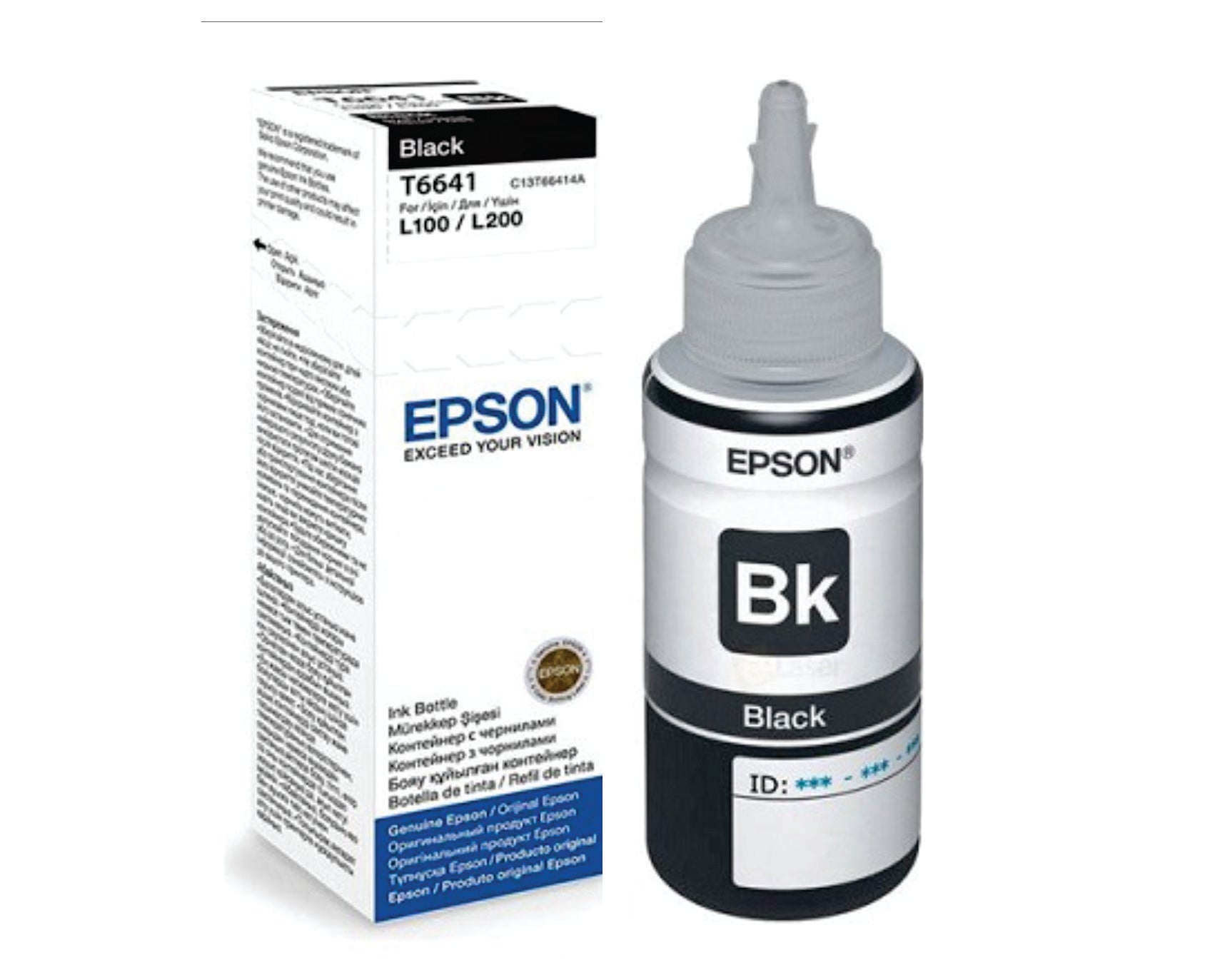 Botella de Tinta Original Epson T664120 70ml Negra