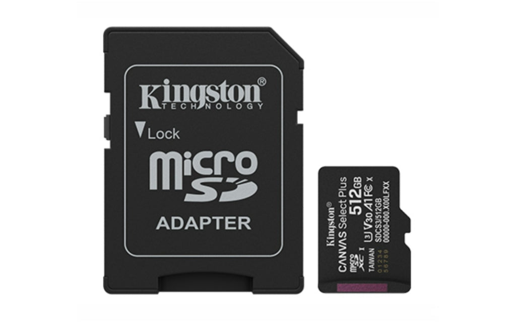 Memoria MicroSD Kingston Canvas Select Plus 512B Clase 10