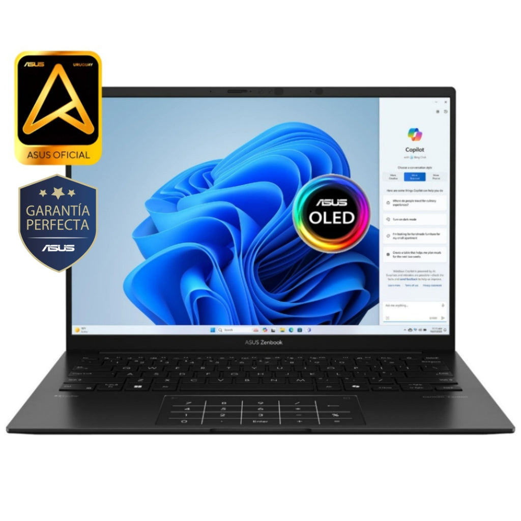 Notebook Asus Zenbook Ryzen AI 7 445 4.6Ghz, 16GB, 1TB SSD, 14" OLED