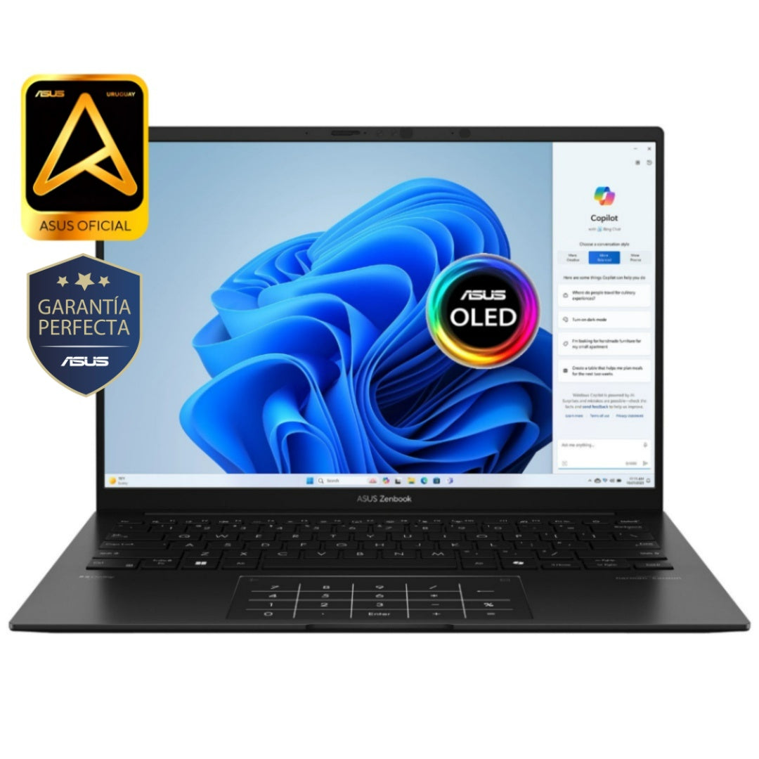 Notebook Asus Zenbook Ryzen AI 7 445 4.6Ghz, 16GB, 1TB SSD, 14" OLED