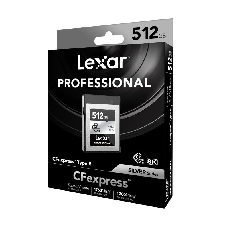 Memoria CFexpress Lexar Pro 512GB Tipo B Silver 1750 MB/s