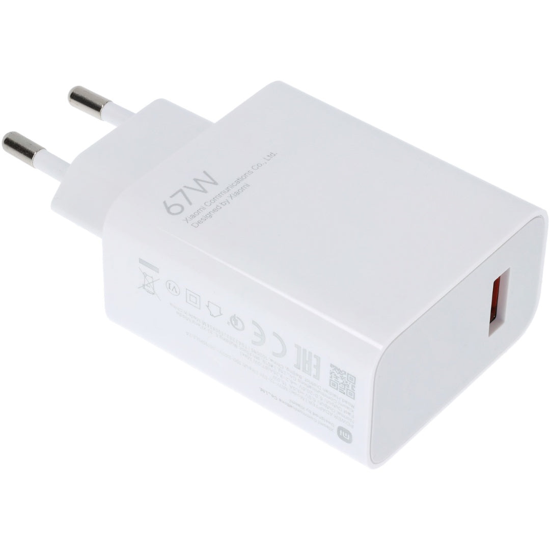 Cargador Xiaomi 67W HyperCharge USB-A