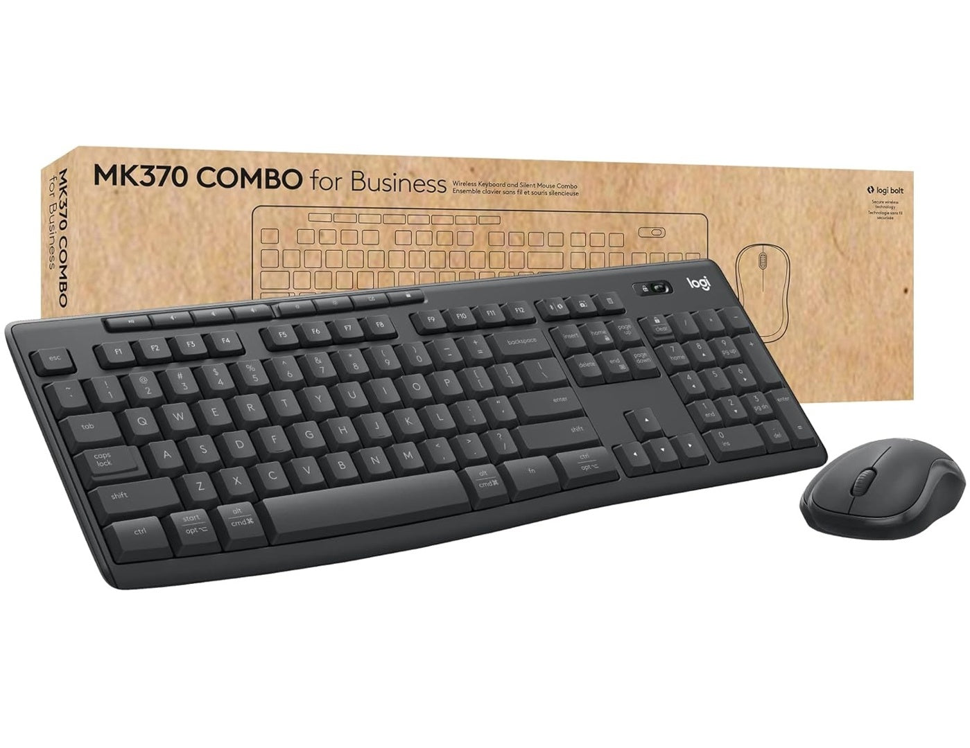 Combo Teclado y Mouse Logitech MK370 Inalámbrico
