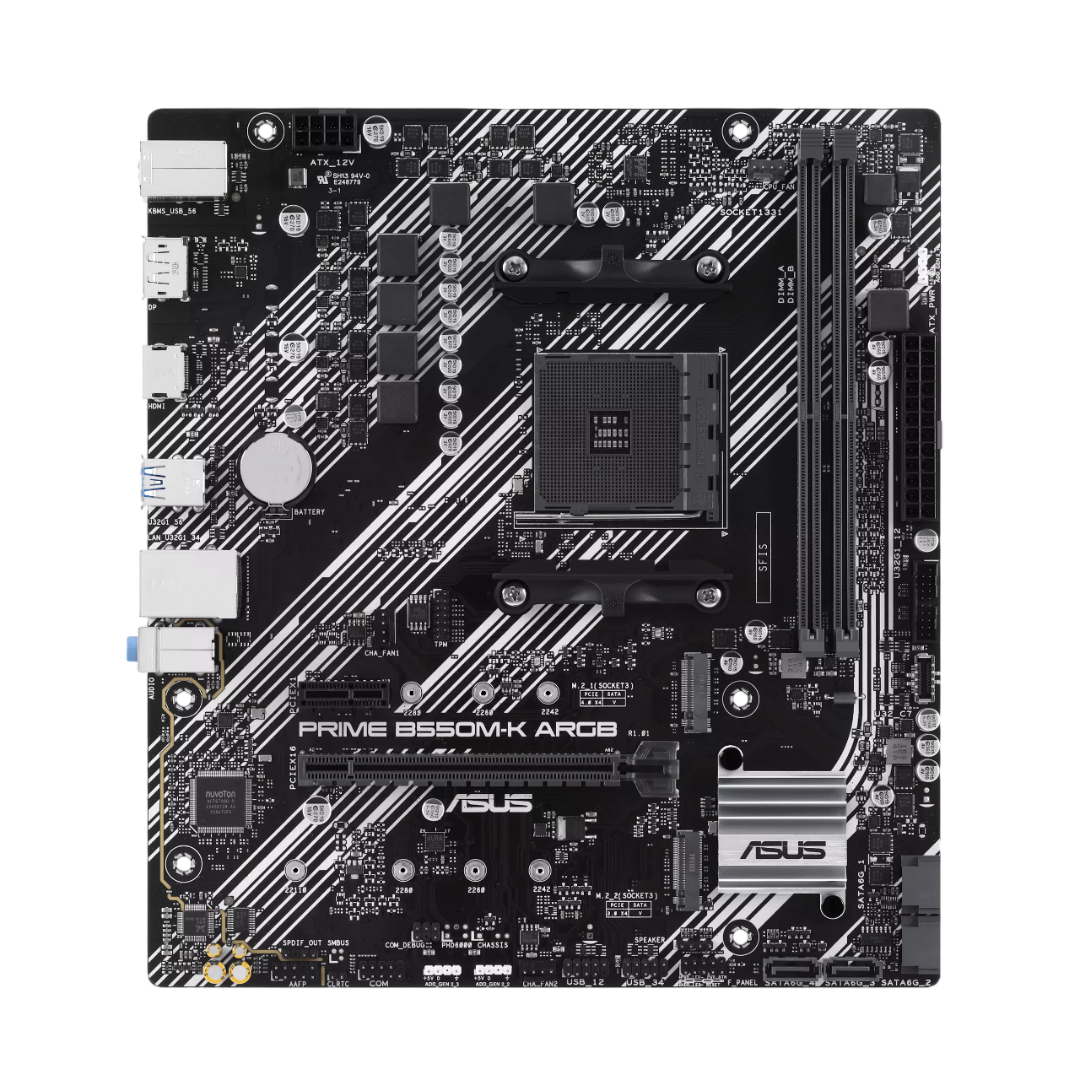 Mother Asus Prime B550M-K ARGB AM4