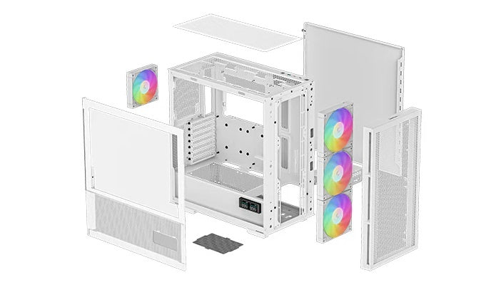 Gabinete DeepCool CH560 Digital ATX Flujo de Aire Blanco