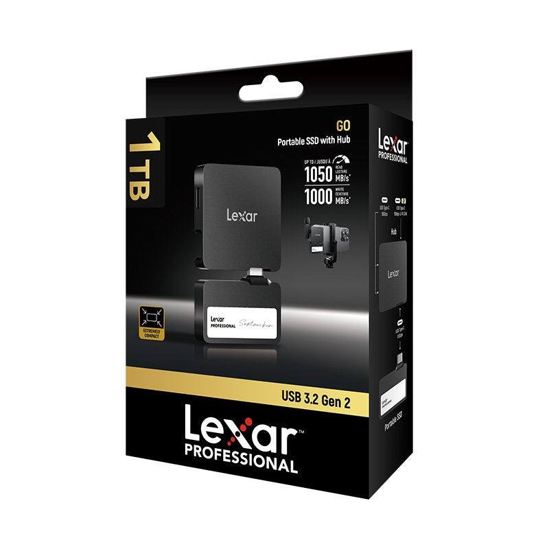 Disco SSD Lexar Professional Go 1TB Portable Hub USB 3.2