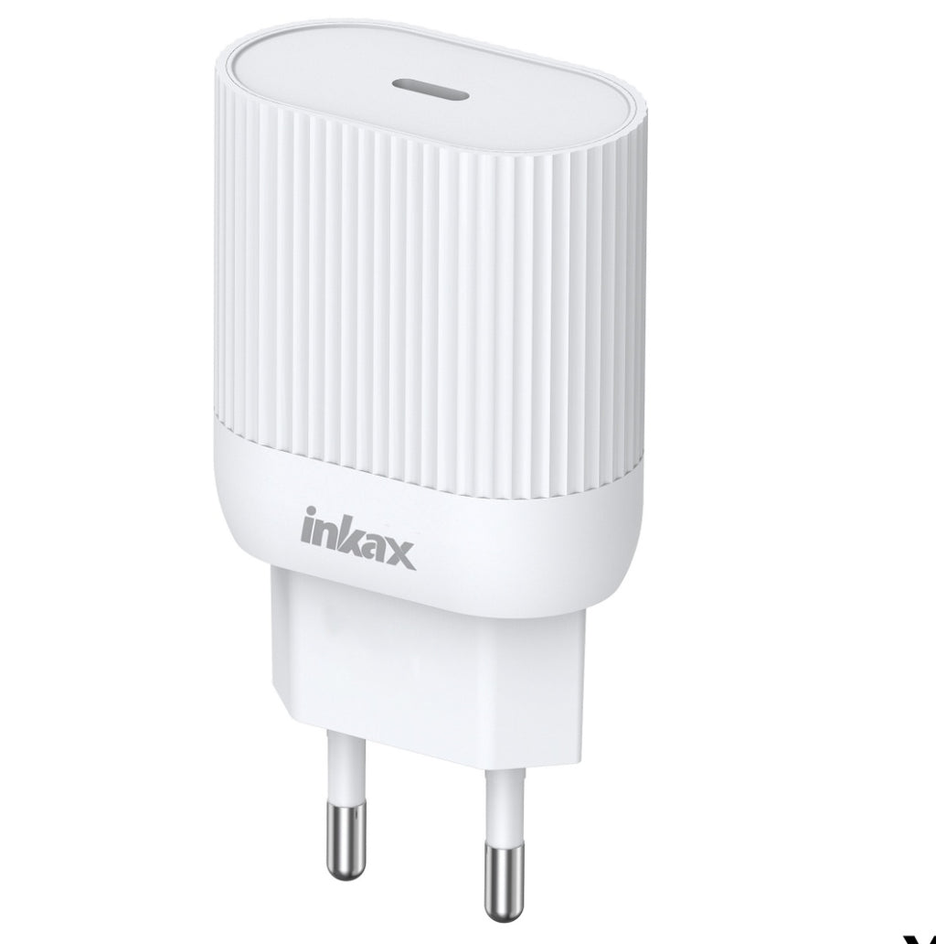Cargador Inkax Y24-EU USB-C PD 20W Blanco