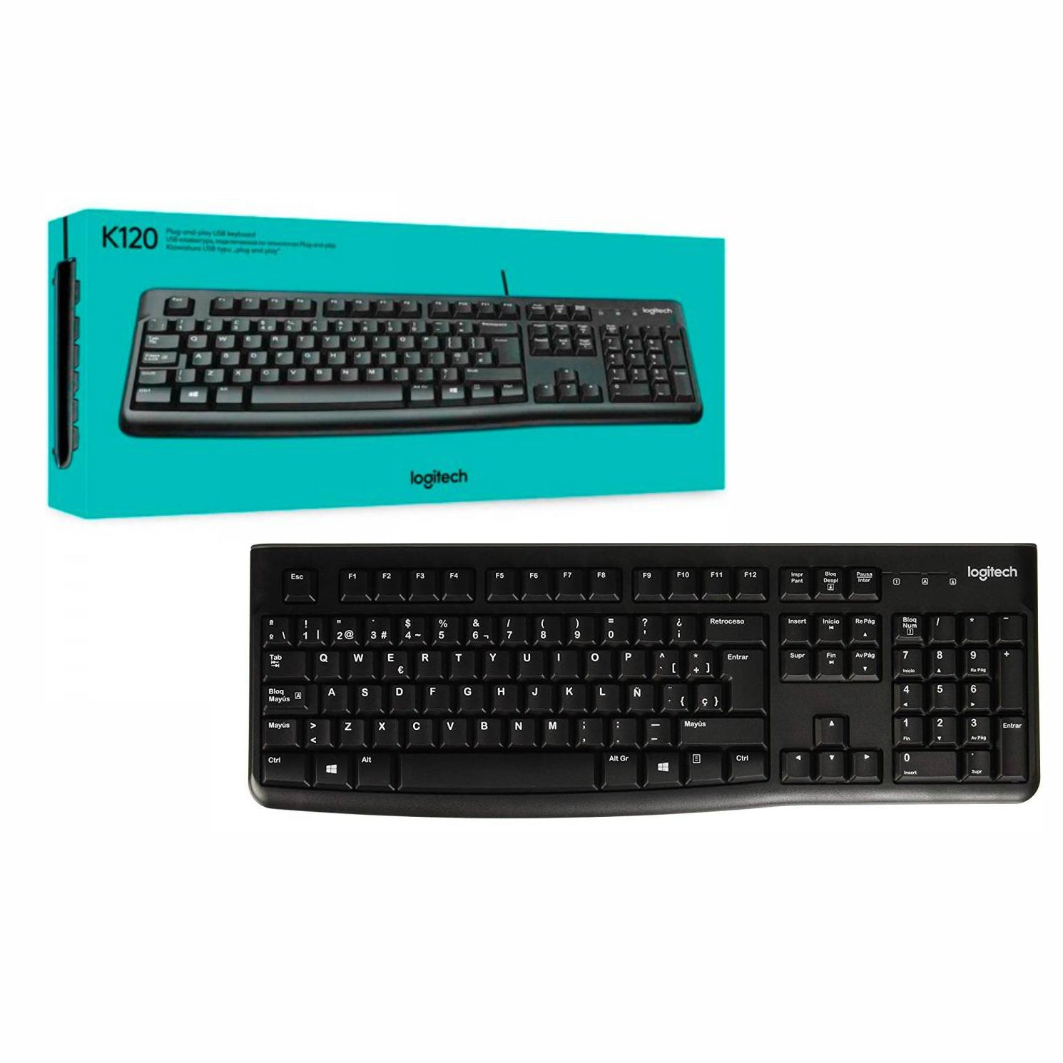 Teclado Logitech K120 USB Español