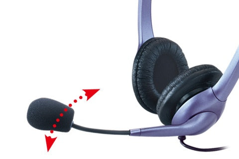 Auriculares Genius HS-04S c/micrófono y anulación de ruido