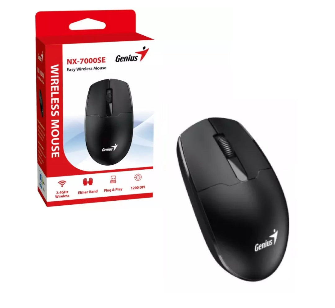 Mouse Genius NX-7000SE Inalámbrico Óptico Negro