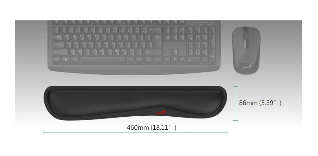 MousePad Genius G-WP 100 Ergonómico Negro