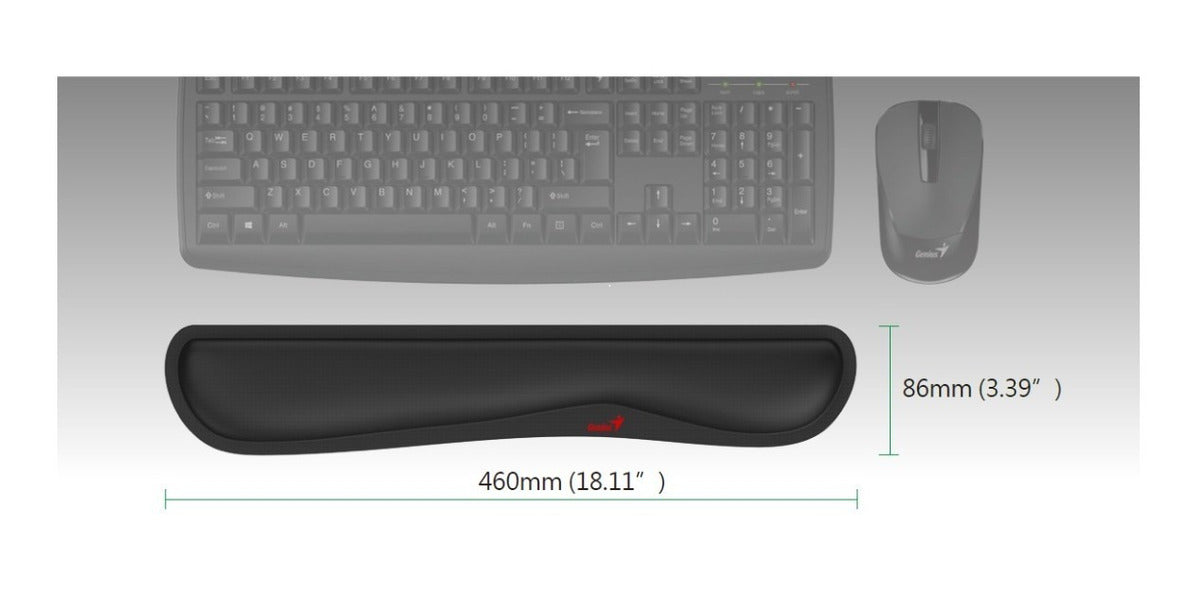 MousePad Genius G-WP 100 Ergonómico Negro