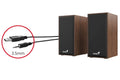 Parlantes Genius 2.0 SP-HF180 6W USB Madera