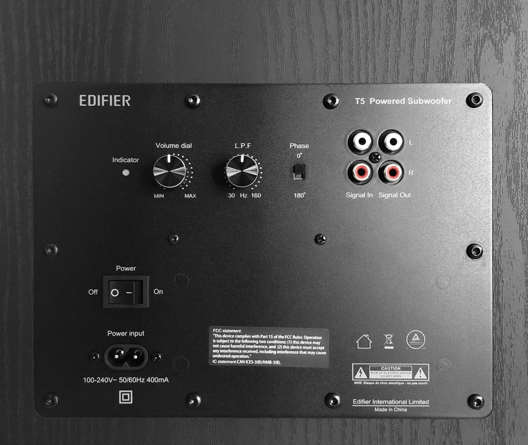 Subwoofer Edifier T5 8" 70W Negro