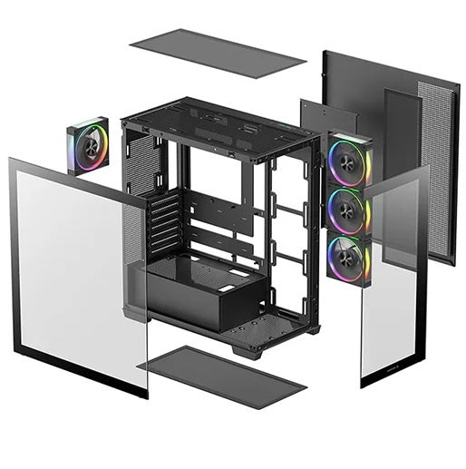Gabinete Deepcool CG580 4F V2 negro