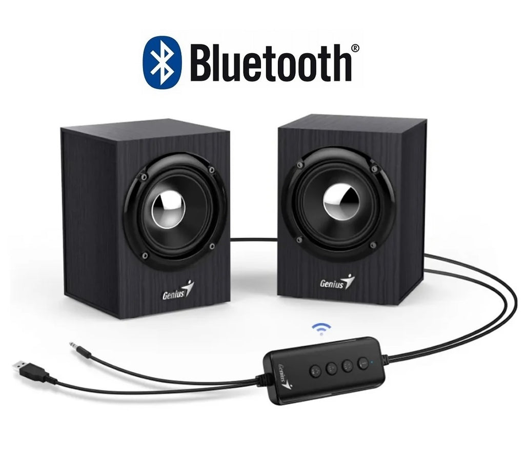 Parlantes Genius SP-HF385BT 4W Bluetooth Madera