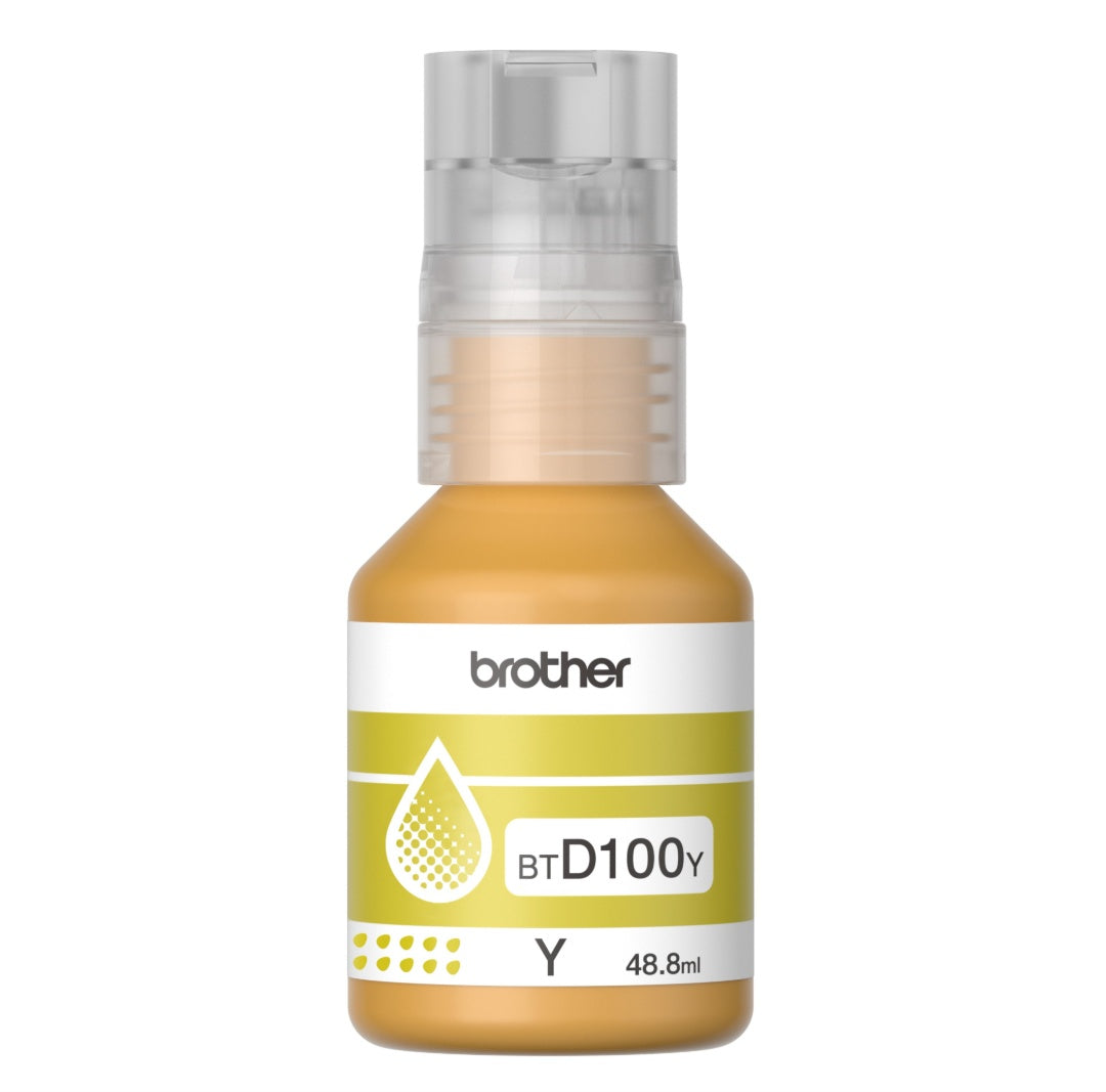 Botella de Tinta Brother BTD100Y Amarilla