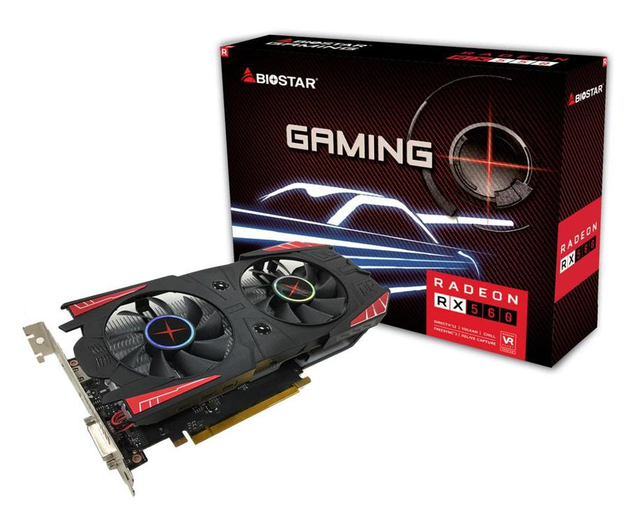 Tarjeta de Video BioStar RX560 4GB GDDR5 PCI-E 3.0