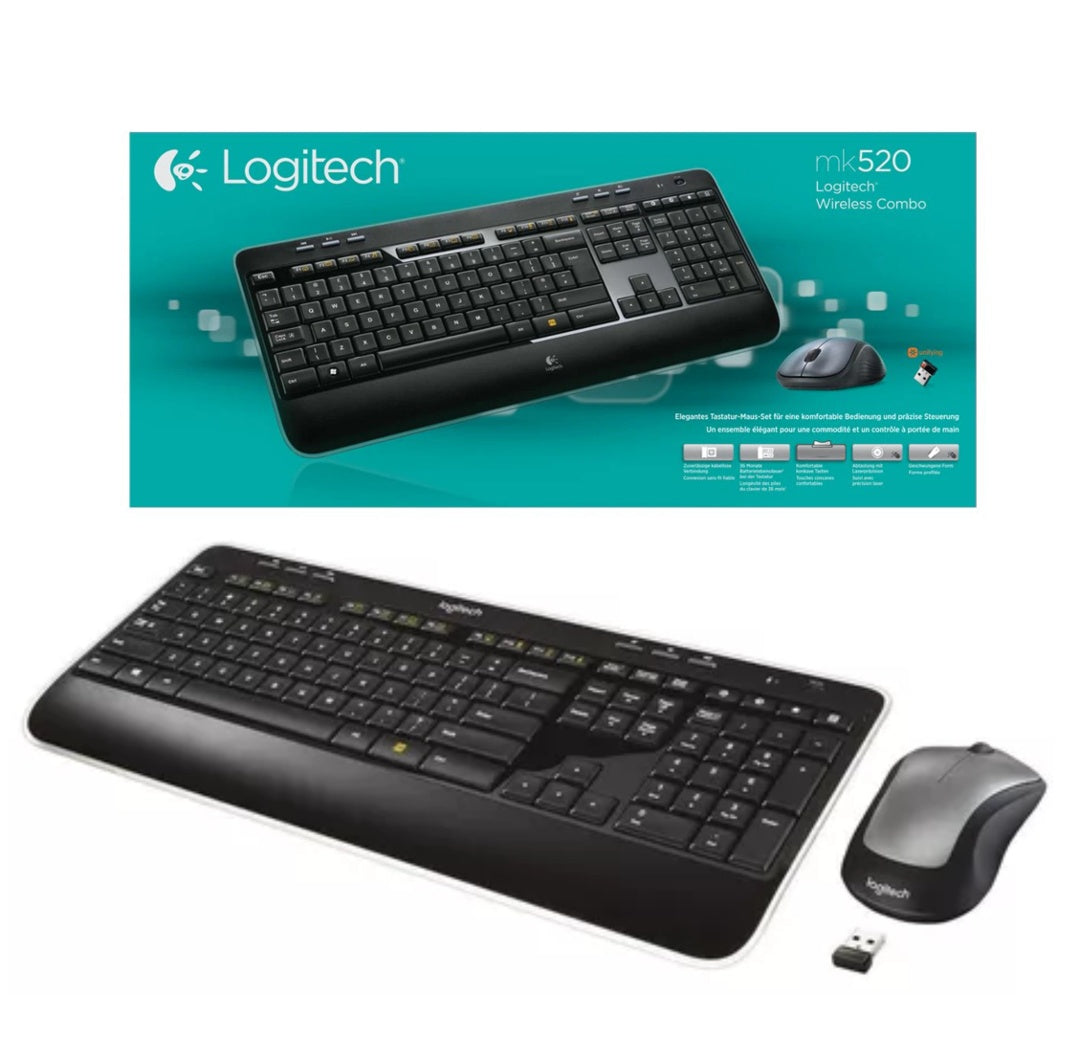 Combo Teclado y Mouse Logitech MK520 Inalámbrico