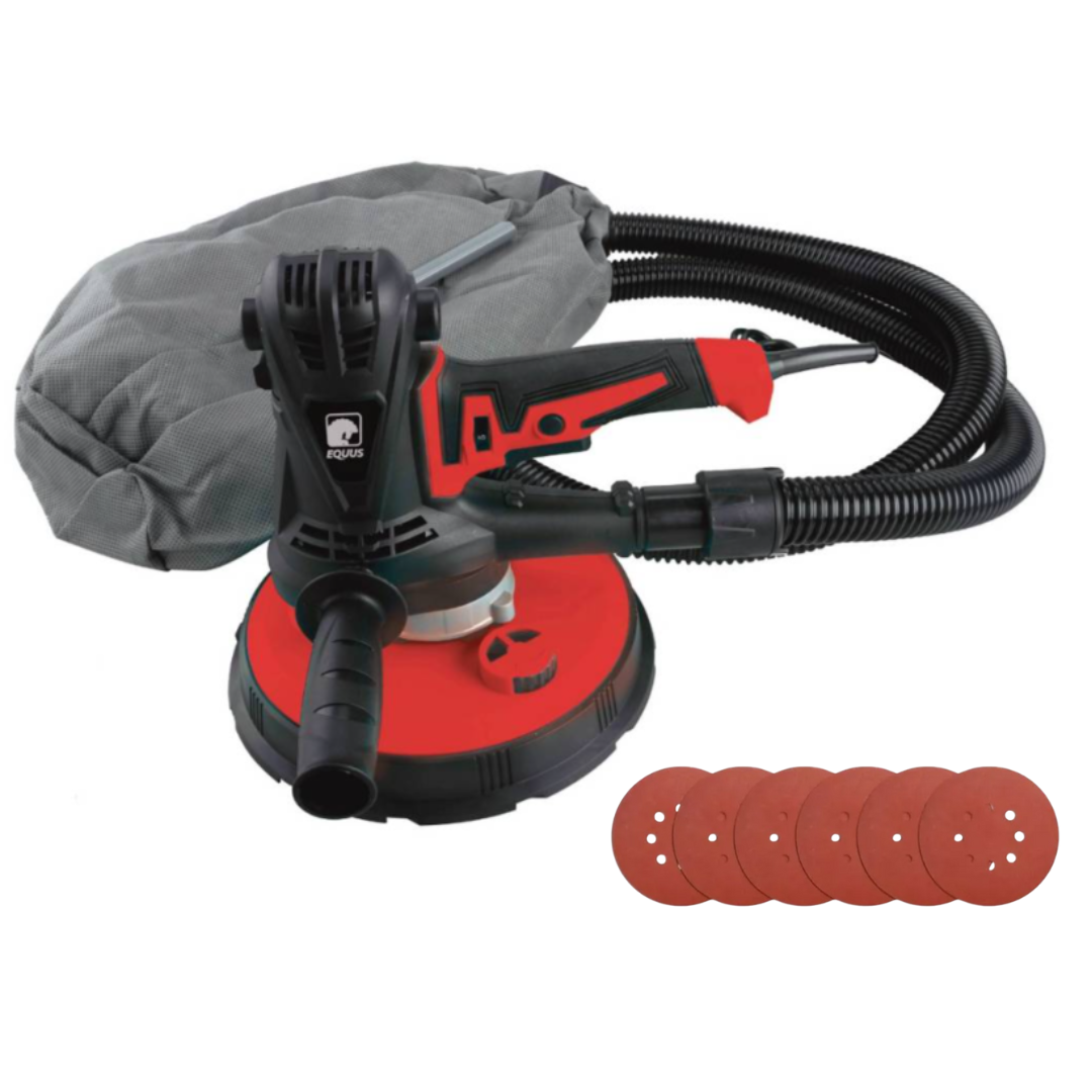 Lijadora Orbital Mango Corto 900W con Aspiradora Equus