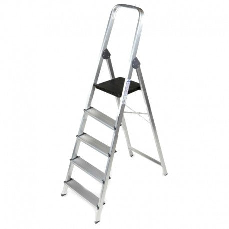 Escalera Aluminio Tipo Banqueta 5 Escalones EQUUS